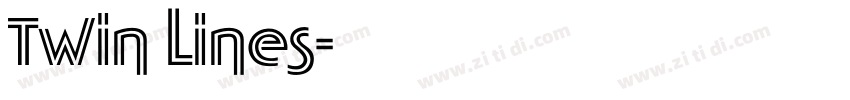 Twin Lines字体转换